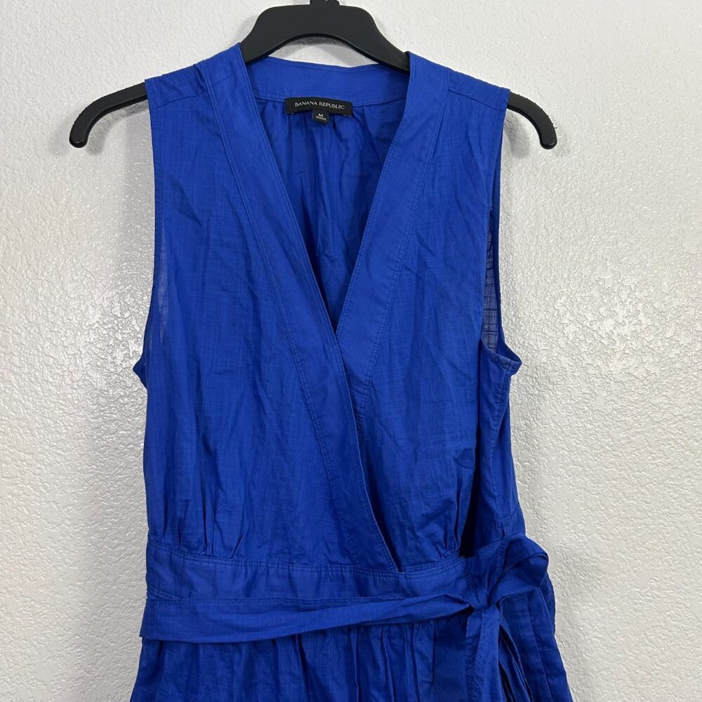 Banana Republic Stampa Sleeveless Tiered Wrap Dress - Picture 3 of 8